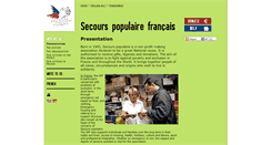Desktop Screenshot of english.secourspopulaire.fr