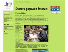 Tablet Screenshot of english.secourspopulaire.fr