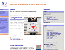 Tablet Screenshot of interne.secourspopulaire.fr